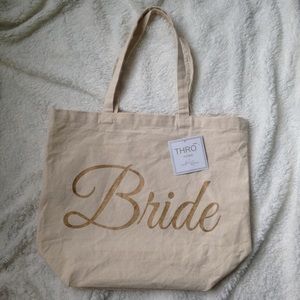 NWT Bride Canvas Tote Bag